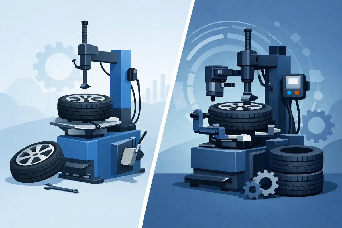 Reifenmontiermaschine halbautomatisch oder vollautomatisch?