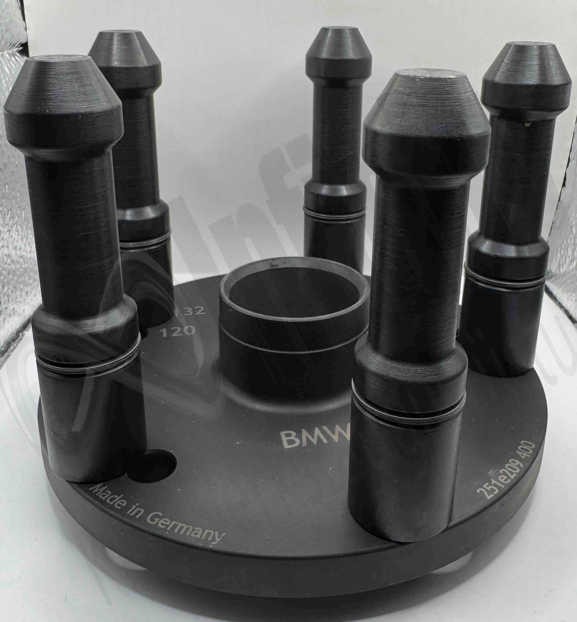 Typenspannplatte 5x132 5x120 mit gefederten Bolzen