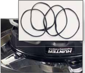 Schutzlippen für Quick Grip Adapter Schwarz