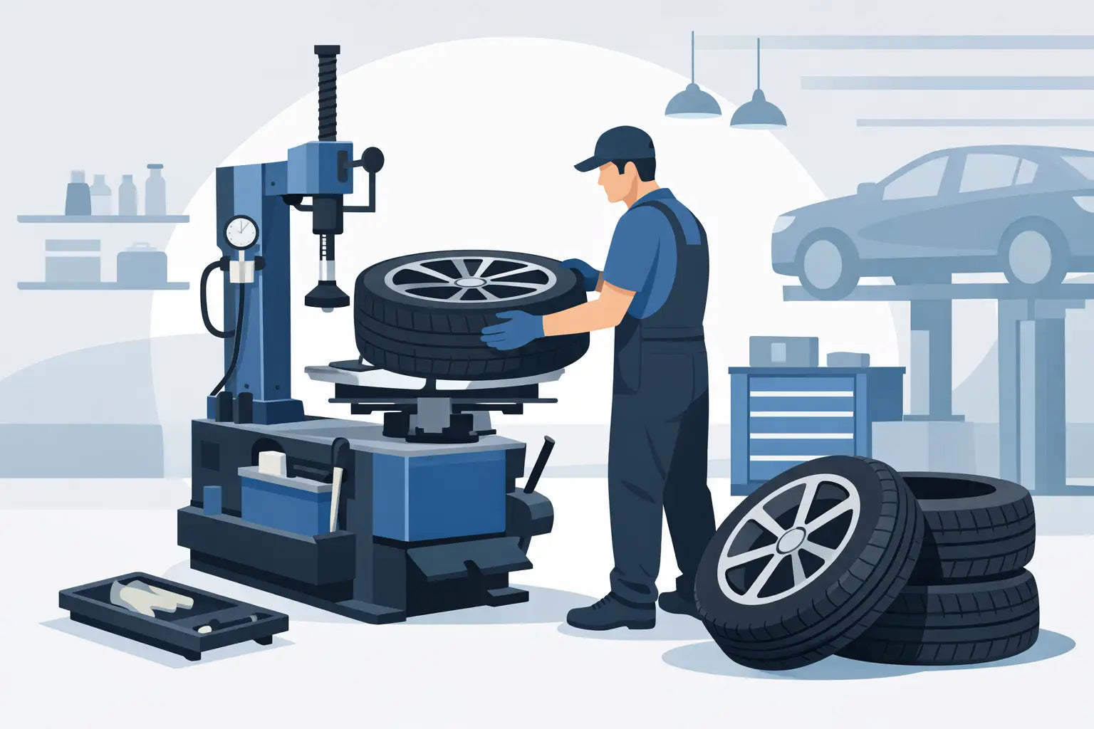 Reifenmontiermaschine kaufen für die Werkstatt
