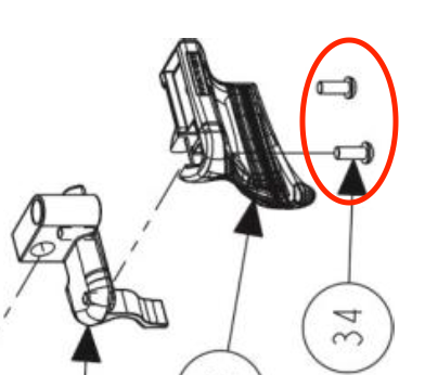 Schraube Montagekopf TCR Revolution & Maverick
