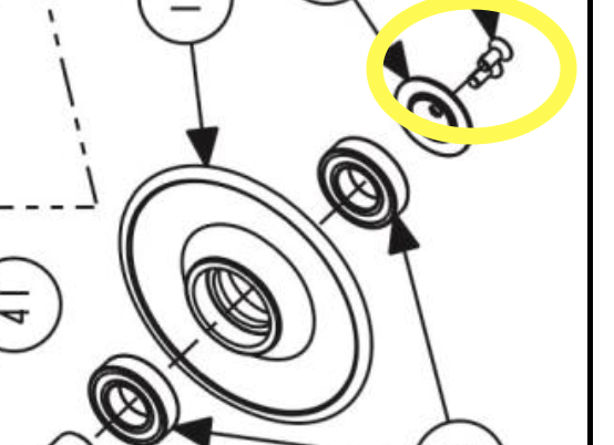 Schraube Abdrückscheibe TCR & Maverick